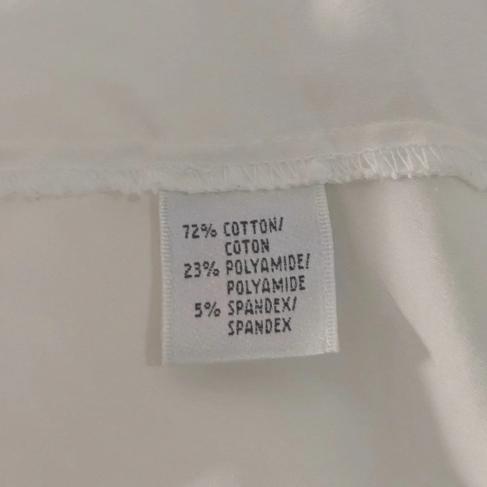 Lafayette 148 New York White Stretch Cotton Button Down Shirt French Cuffs 10 - Picture 10 of 11